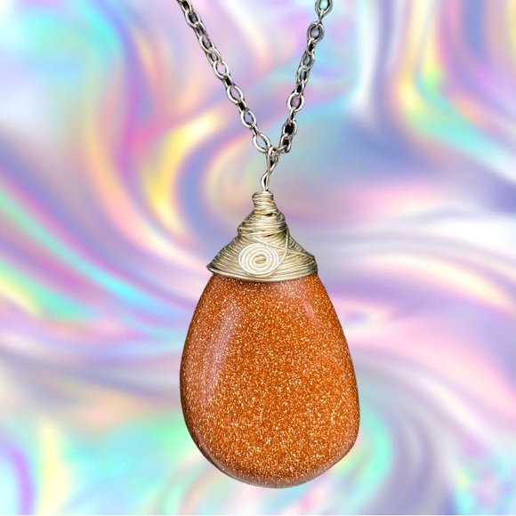 Set of 8 NEW Genuine Gemstone Pendants With Assorted Settings & Necklaces - Picture 14 of 14